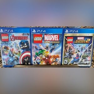 PS4 Game Bundle (3) Lego Marvel